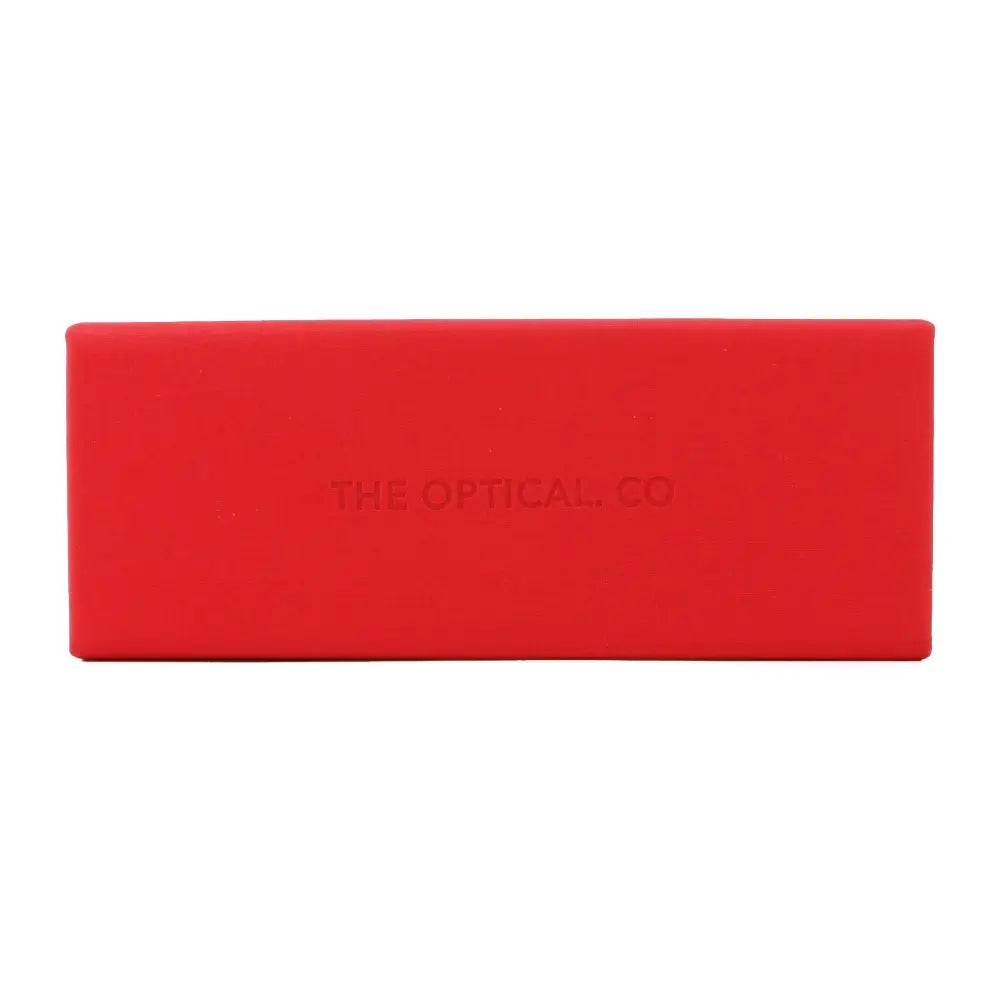 Premium red foldable eyeglass case for sunglasses or glasses
