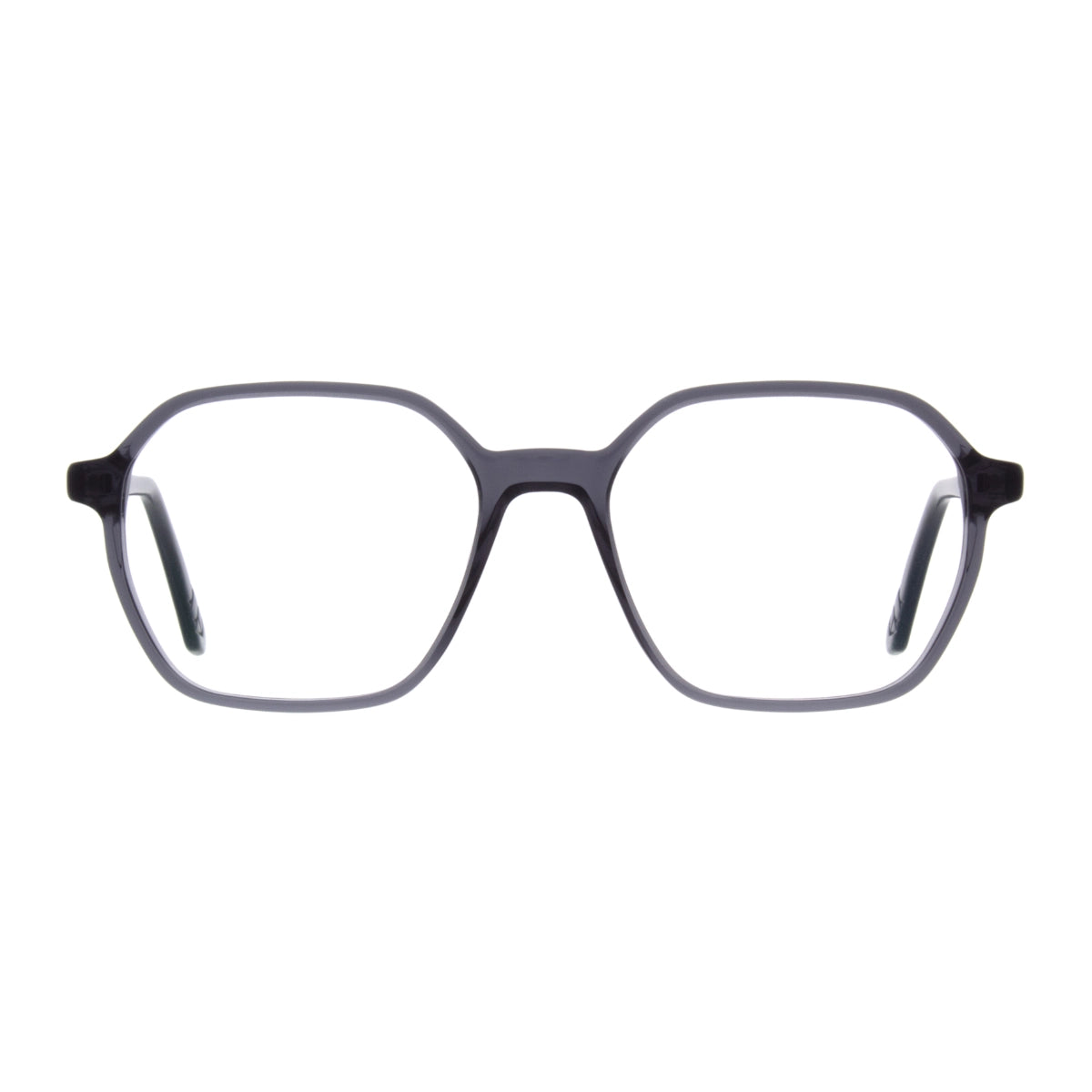 Grey Andy Wolf oversized women's eyeglasses on white background