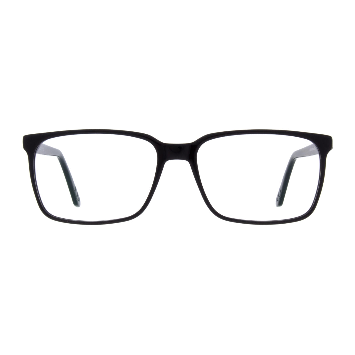 Black Andy Wolf eyeglasses on white background