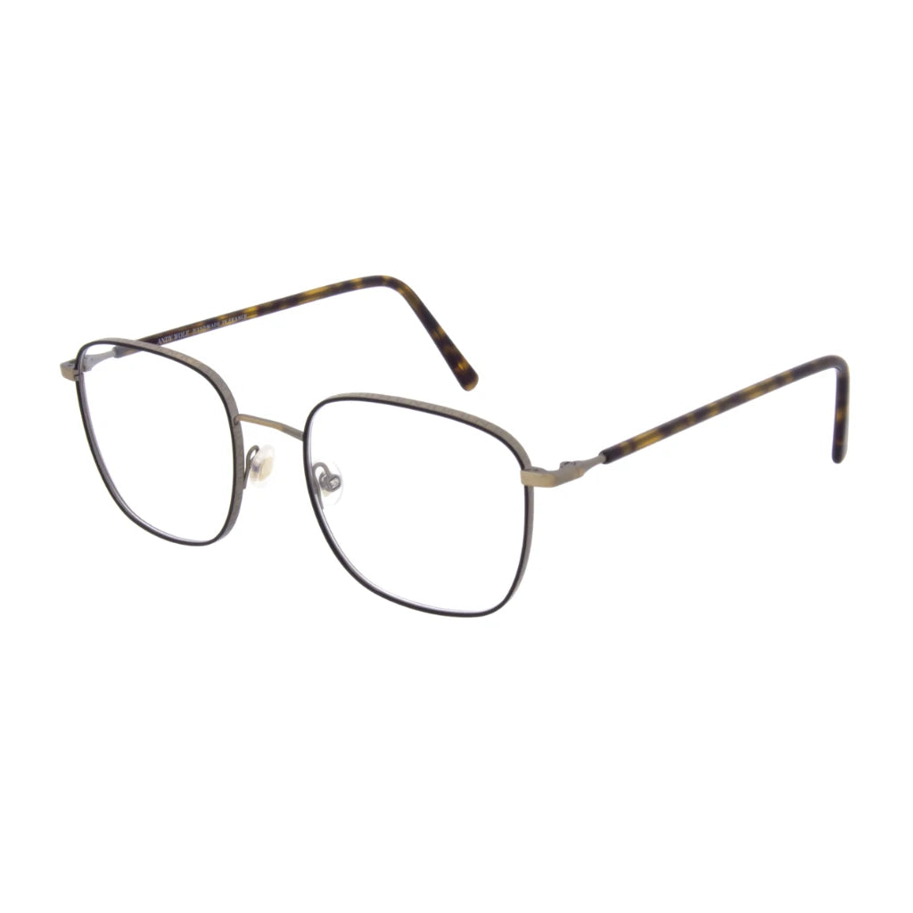 Brown metal Andy Wolf luxury glasses made in France