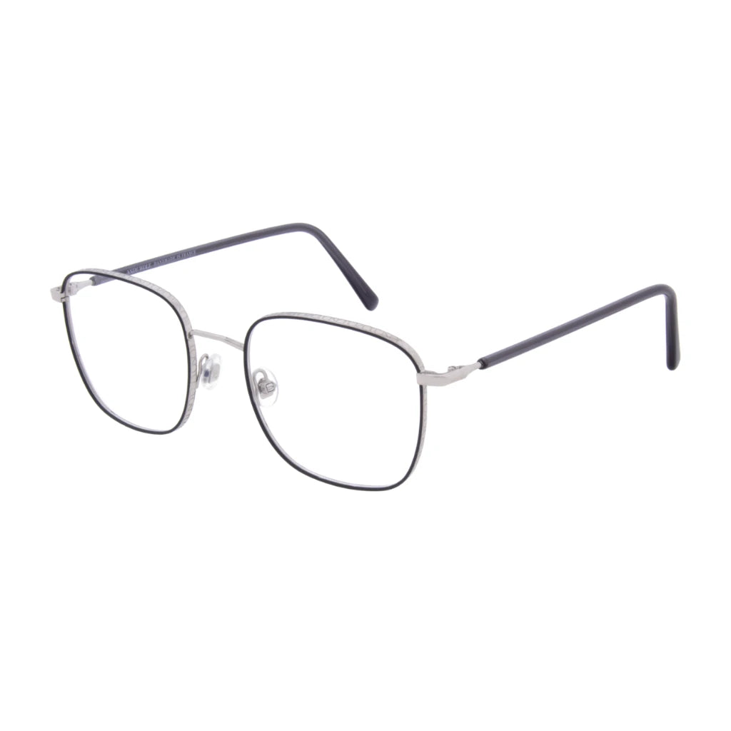 Black silver Andy Wolf luxury glasses made in France