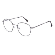 Gunmetal Andy Wolf round metal luxury eyeglasses