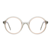 Crystal clear round luxury handmade Andy Wolf plastic eyeglasses