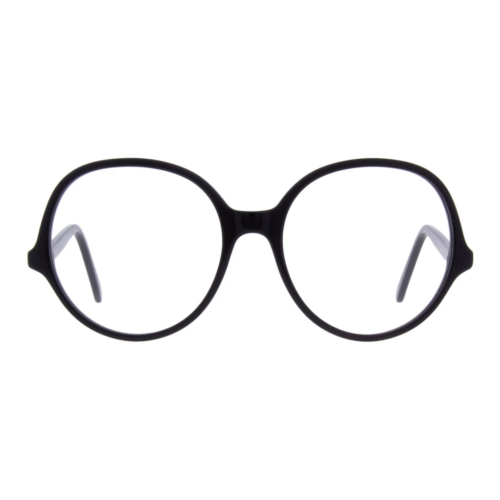 Black vintage retro luxury handmade eyeglasses by Andy Wolf