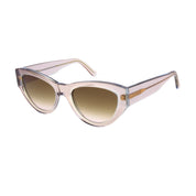 Crystal Andy Wolf cat-eyed sunglasses on white background