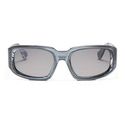 César Villalba cycling and performance polarized in grey and white swirl