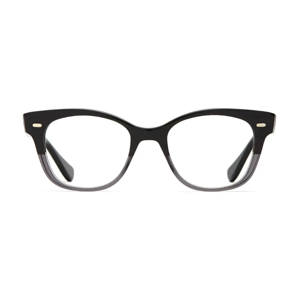 Valentine Cat Eyed Eyeglasses by Article One Olive Fade Medium