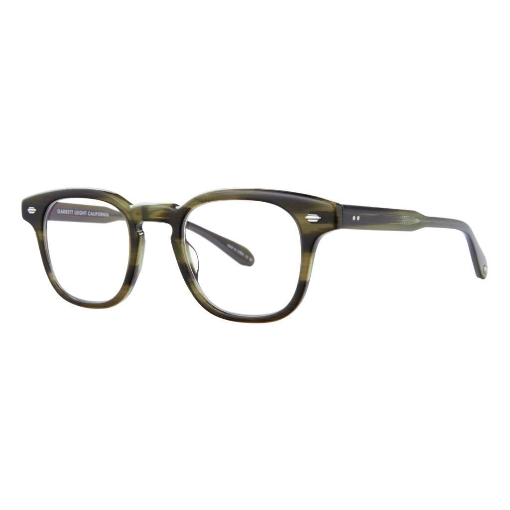 Green tortoise Sherwood GLCO '50s inspired tailored prescription eyeglass frames