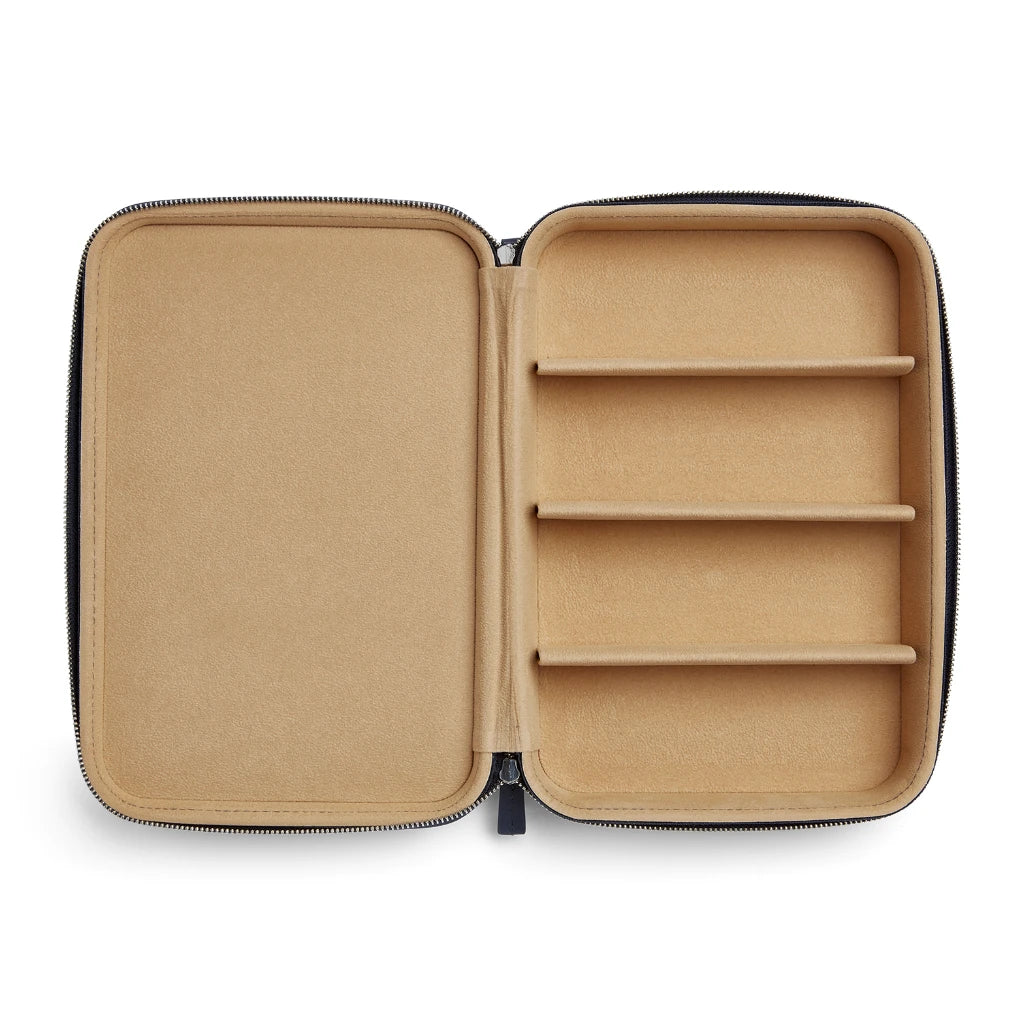 open luxury GLCO collector travel eyeglass case luggage