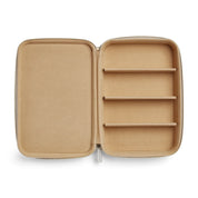Open luxury GLCO collector travel eyeglass case luggage