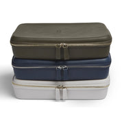 luxury GLCO collector travel eyeglass case luggage stacked