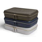 luxury GLCO collector travel eyeglass case luggage stacked
