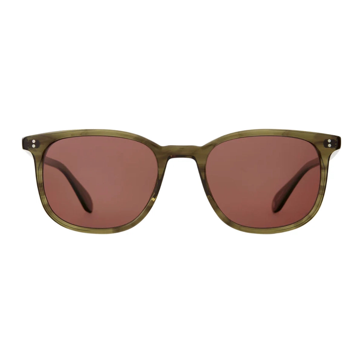 Olive Tortoise Garrett Leight luxury polarized sunglasses online at The Optical Co