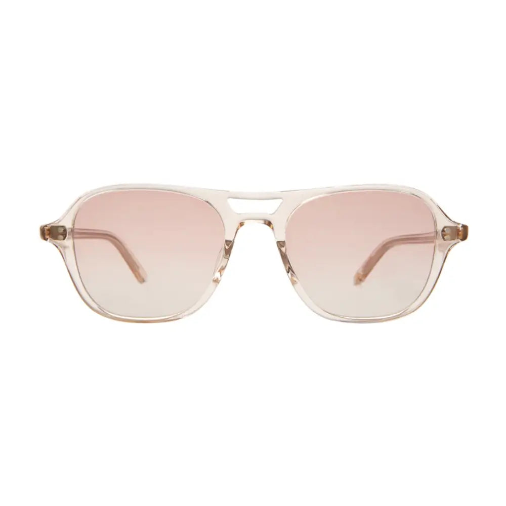 Clear Garrett Leight luxury polarized sunglasses online at The Optical Co