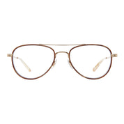 Gold GLCO Linnie small aviator eyeglasses for women and men on white background