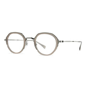 Silver Mr. Leight antique style round metal eyeglass frames
