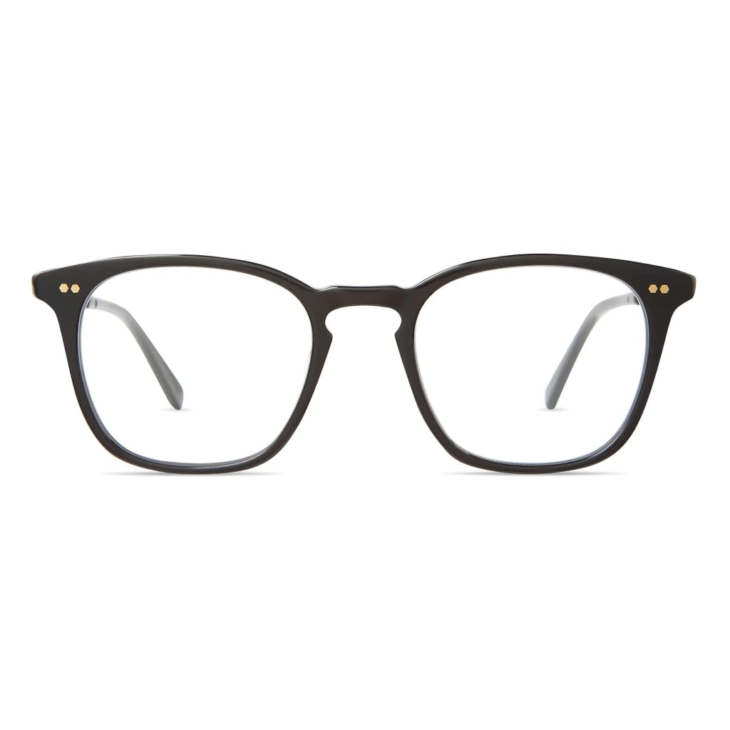 Black square Mr. Leight luxury plastic acetate eyeglasses at The Optical. Co