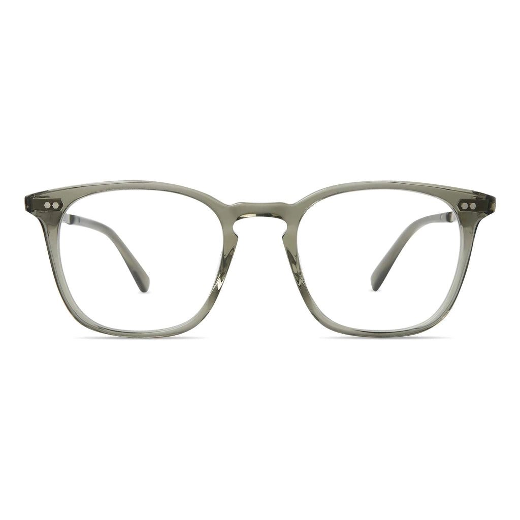 Green crystal square Mr. Leight luxury plastic acetate eyeglasses at The Optical. Co