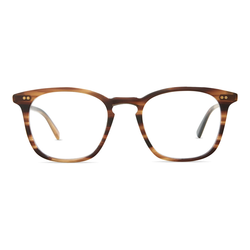 Tortoise square Mr. Leight luxury plastic acetate eyeglasses at The Optical. Co