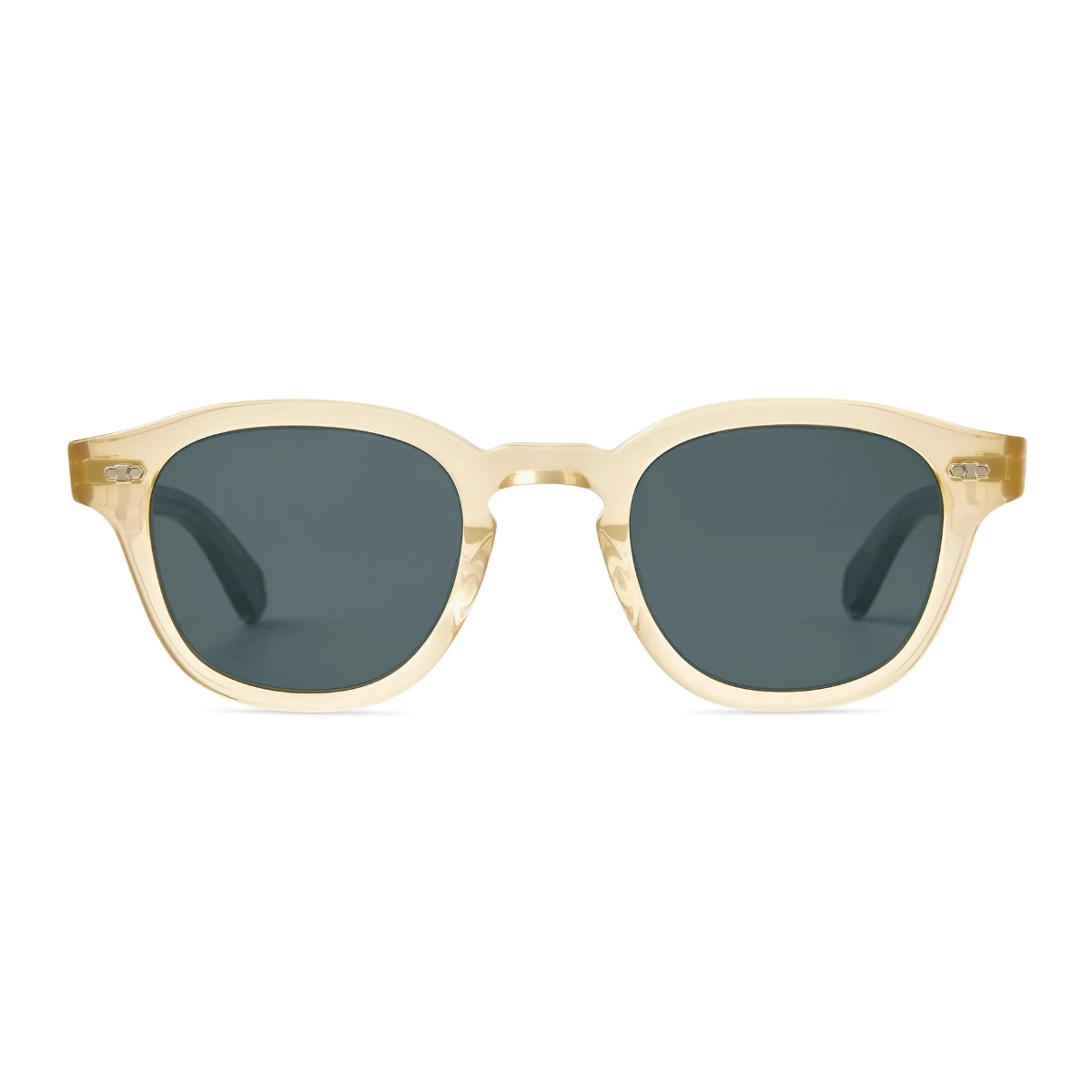 Summit clear luxury Mr. Leight sunglasses with polarized glass lenses