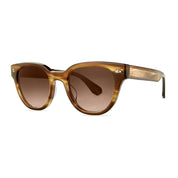 Tortoise plastic Mr. Leight oversized round cat-eyed luxury sunglasses for women