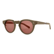 Brown round Mr. Leight luxury sunglasses for men and women