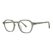 Green crystal Mr. Leight handmade luxury plastic eyeglasses at The Optical. Co