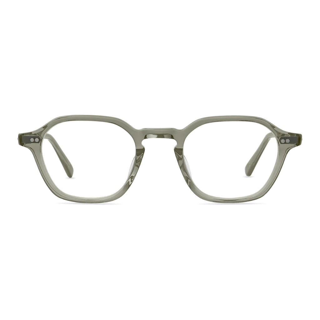Green crystal Mr. Leight handmade luxury plastic eyeglasses at The Optical. Co