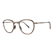 Tortoise Mr. Leight luxury titanium metal handmade eyeglasses at The Optical Co