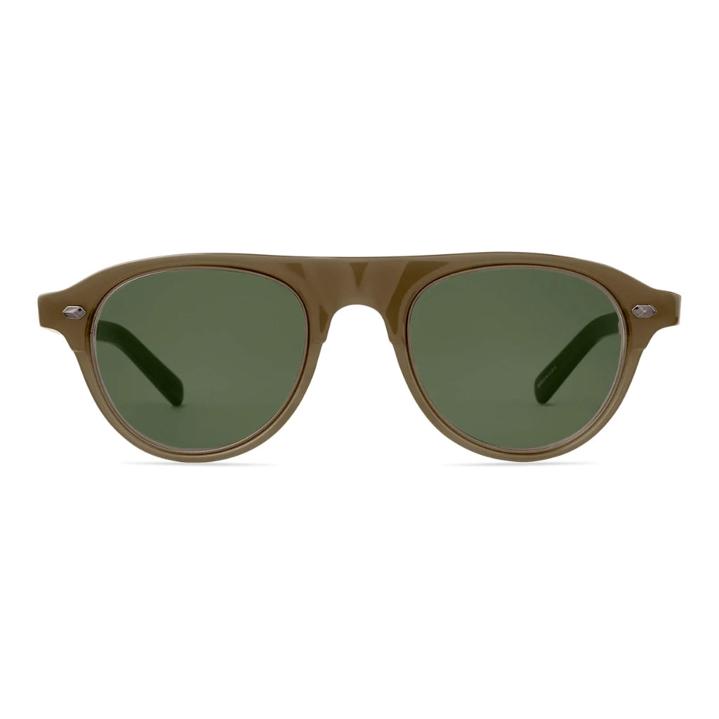 Brown round plastic aviator modern luxury sunglasses for men and women