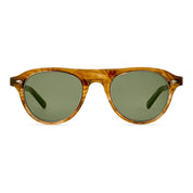 Gold tortoise round plastic aviator modern luxury sunglasses for men and women