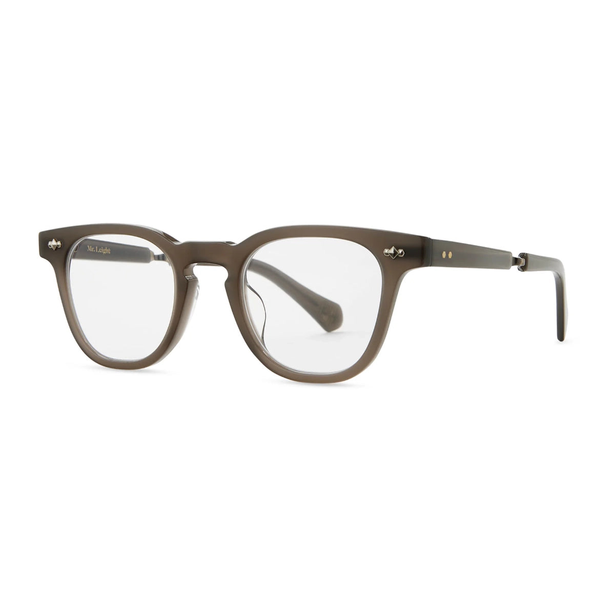 Truffle Mr. Leight luxury square prescription eyeglasses