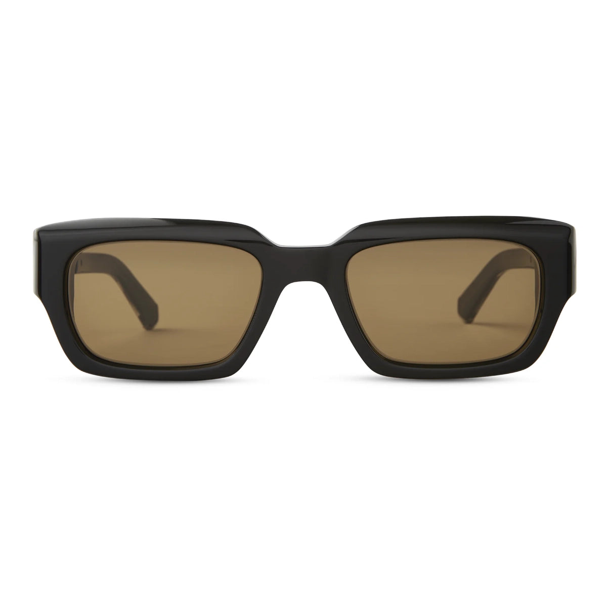 Black brown rectangle bold Mr. Leight luxury sunglasses