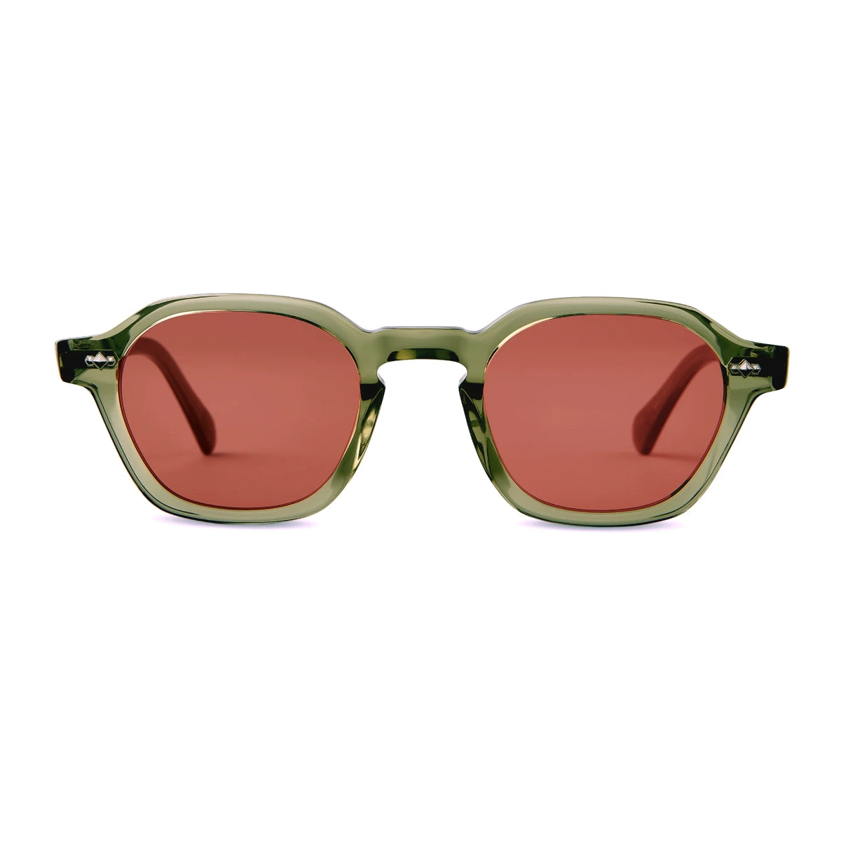 Mint green hunter geometric polarized luxury sunglasses