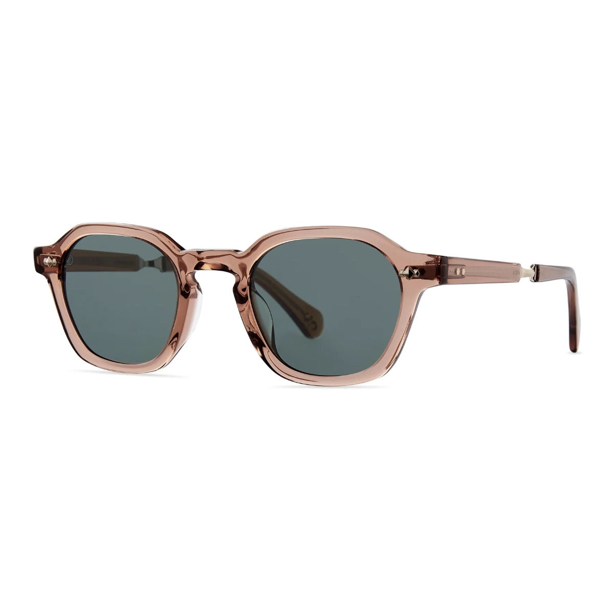 Rose crystal geometric polarized luxury sunglasses