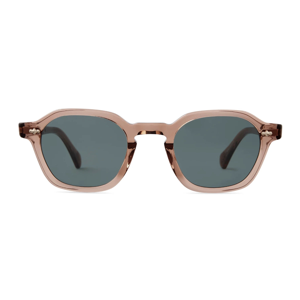 Rose color geometric polarized luxury sunglasses