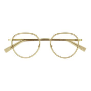 Green round lightweight metal titanium glasses online for women