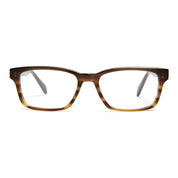 Brown Walter eyeglass frames by SALT on white background