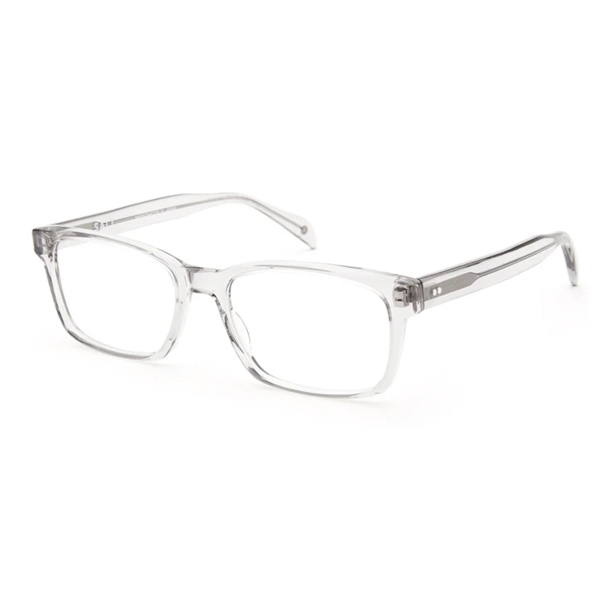 Smoke grey Walter eyeglass frames by SALT on white background