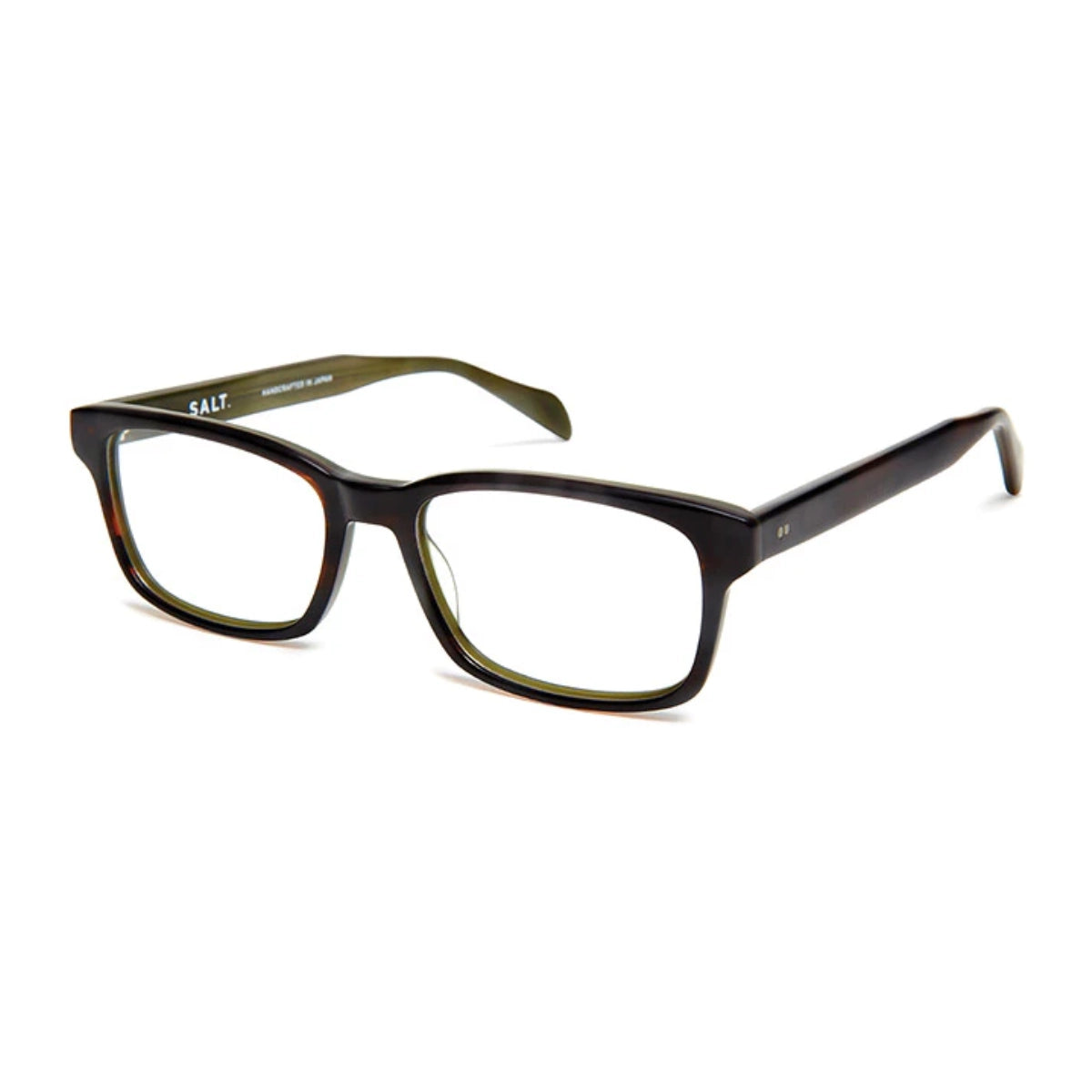 Black Walter eyeglass frames by SALT on white background