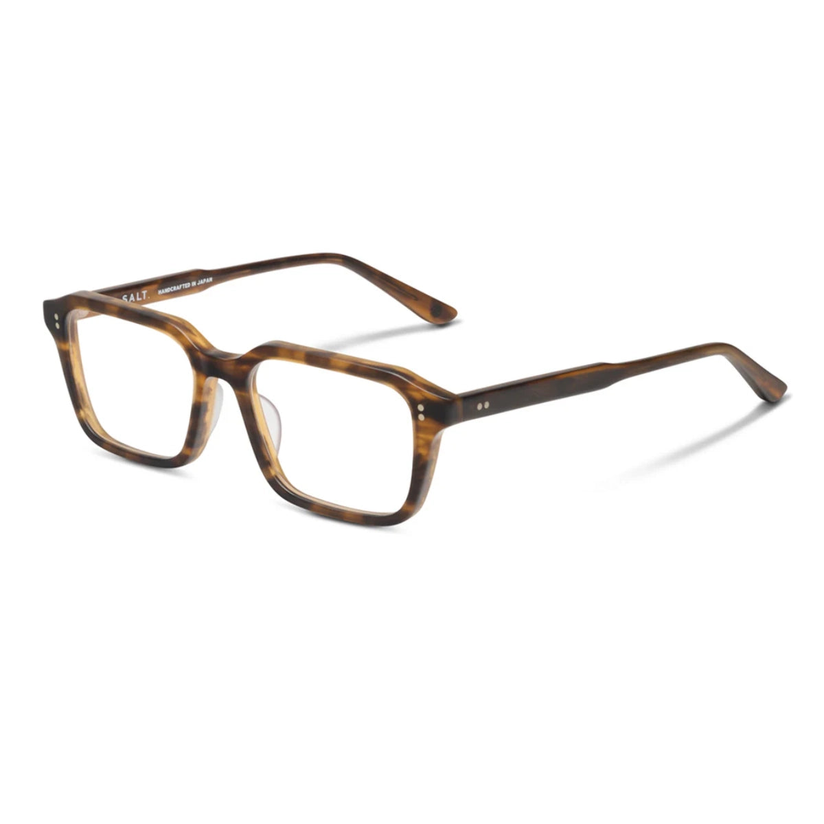 Tortoise vintage inspired luxury executive glasses by SALT on white background