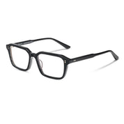 Black vintage inspired luxury executive glasses by SALT on white background