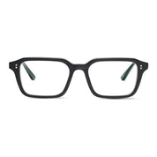 Black vintage inspired luxury executive glasses by SALT on white background