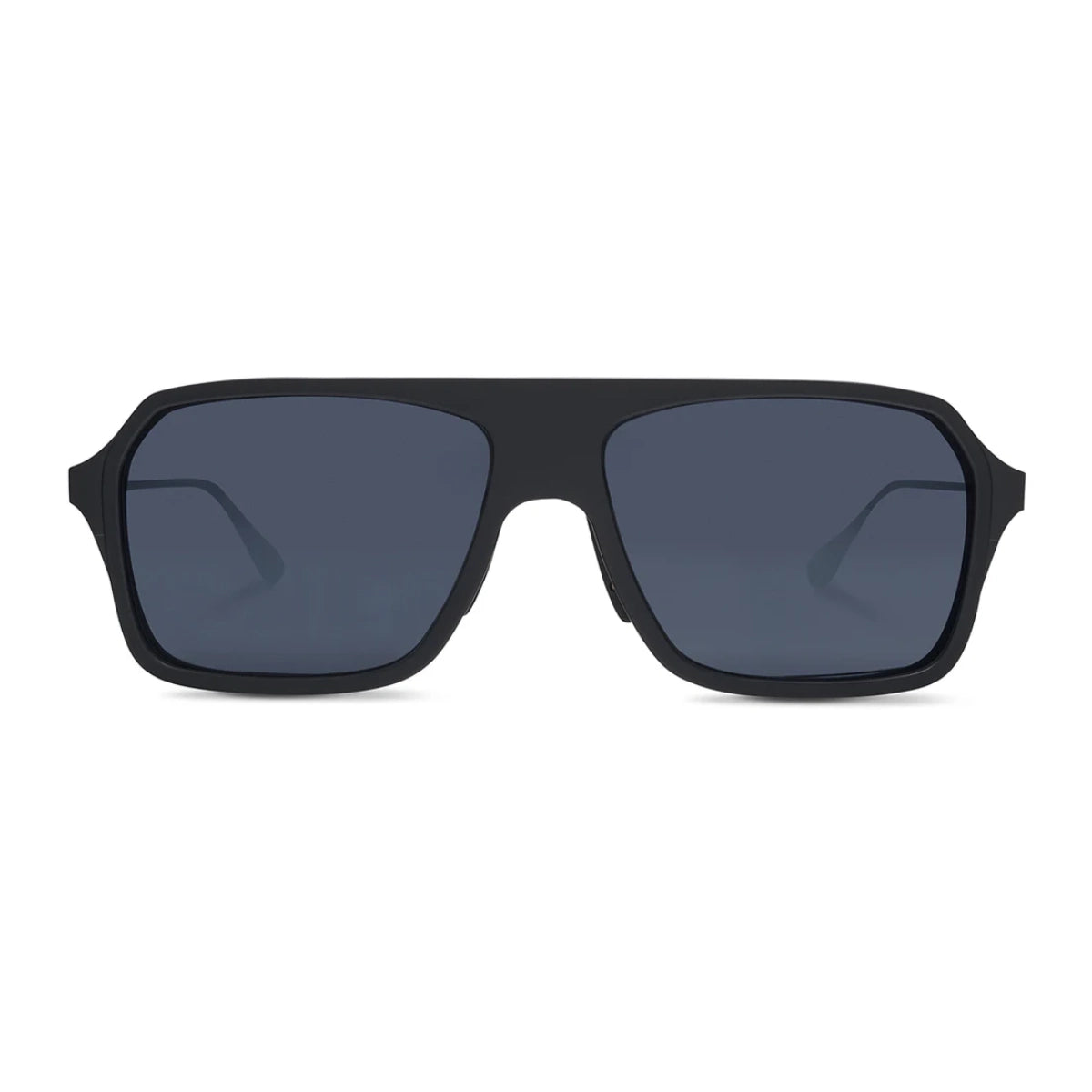 Matte Black with natural grey lenses  luxury sport fishing polarized sunglasses with glass polarized lenses by SALT optics.