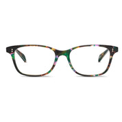 Tropical Flowers SALT women's rectangular eyeglasses on white background