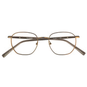 Delan mens metal titanium geometric eyeglasses