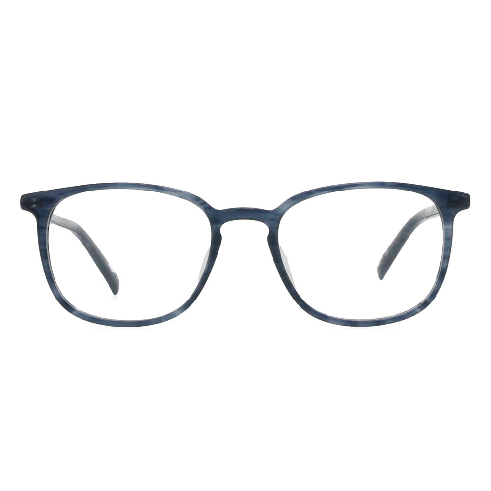 blue plastic square shaped handmade glasses for men