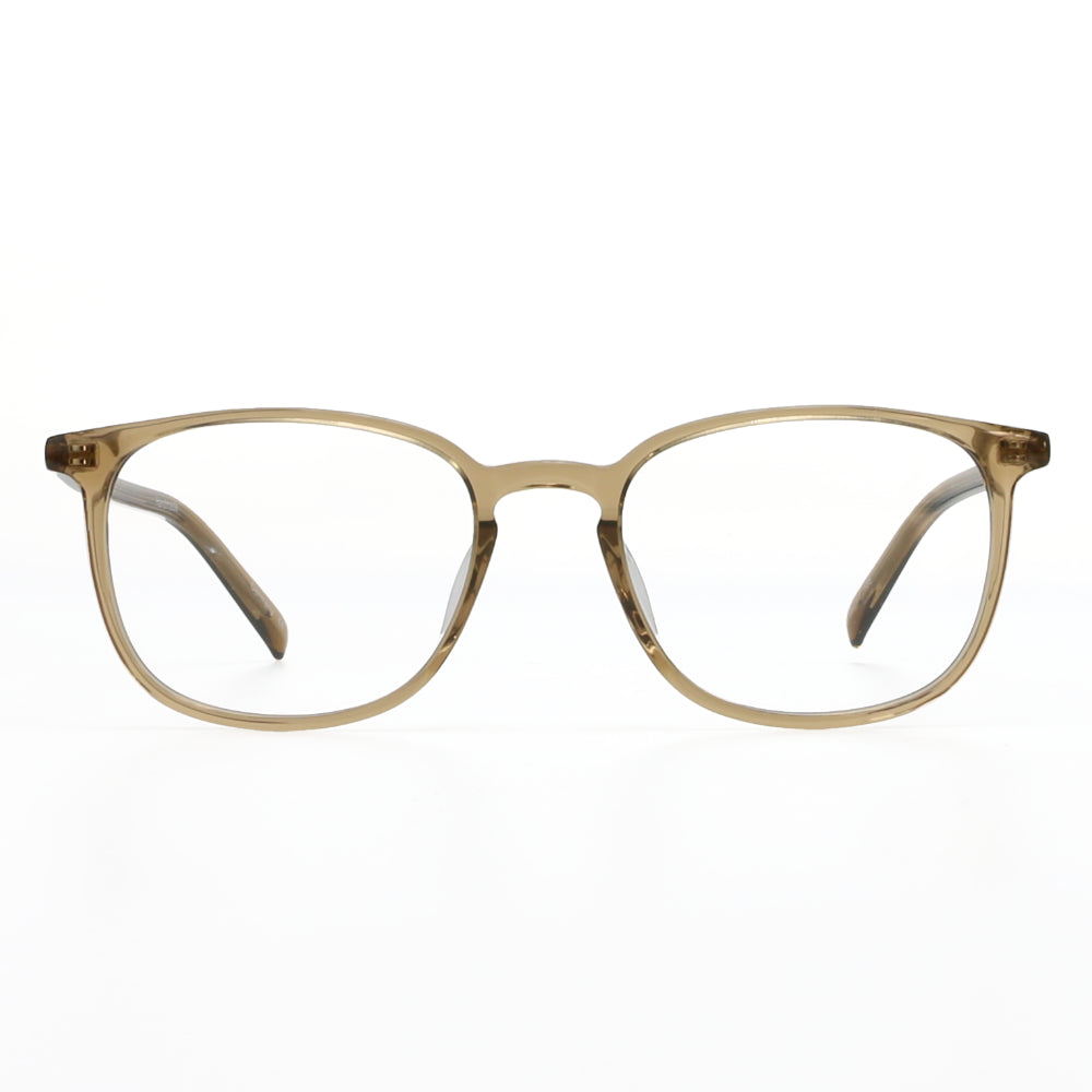 Crystal plastic square shaped handmade glasses for men