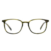 Olive plastic square shaped handmade glasses for men