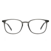 Smoke grey plastic square shaped handmade glasses for men